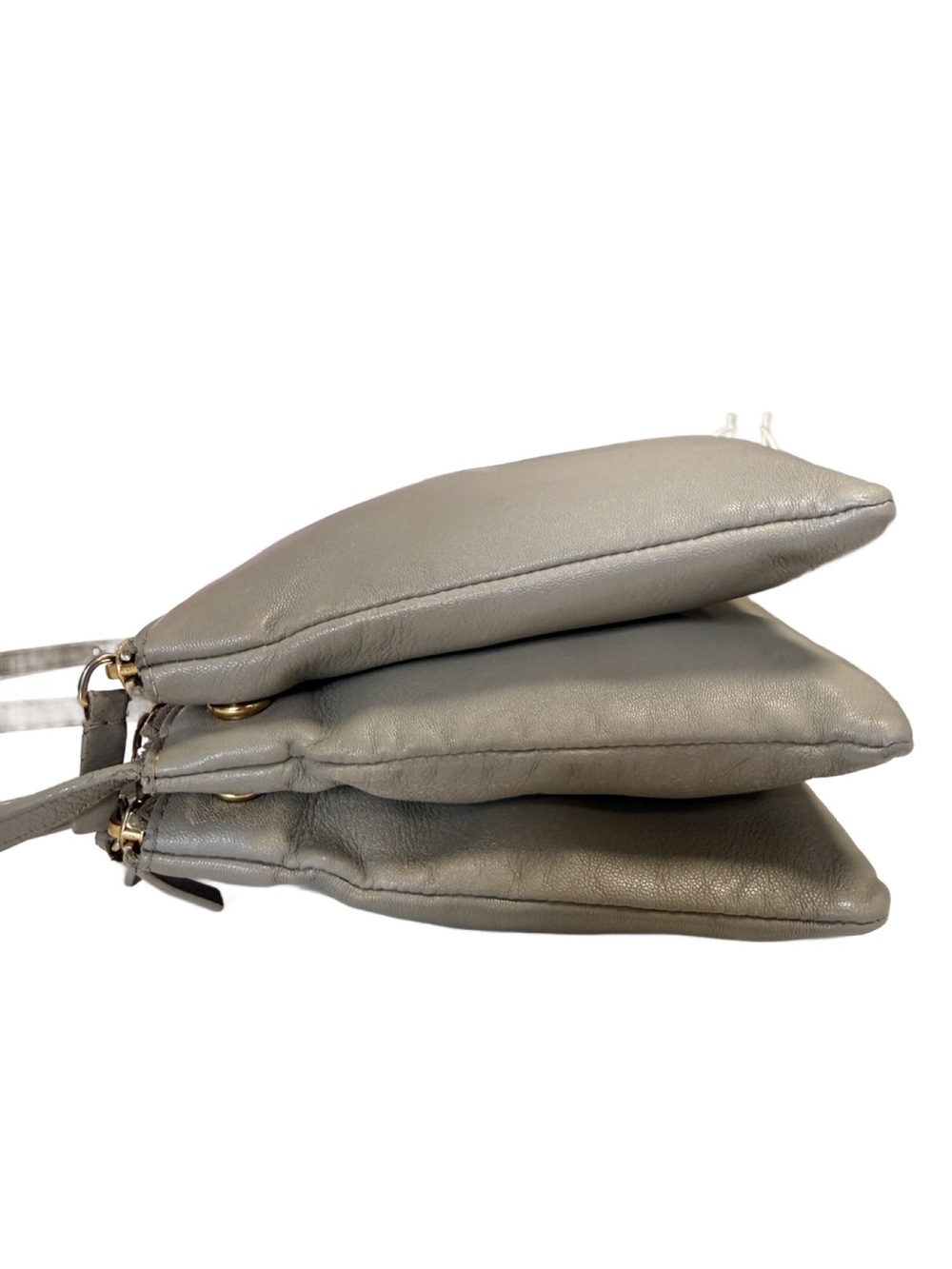 Celine Large Trio Crossbody Bag Greige Lambskin Leather | Phoebe Philo Era - Picture 8 of 16